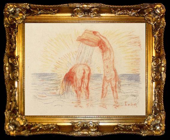 framed  James Ensor The Baptism of Christ, ta009-2